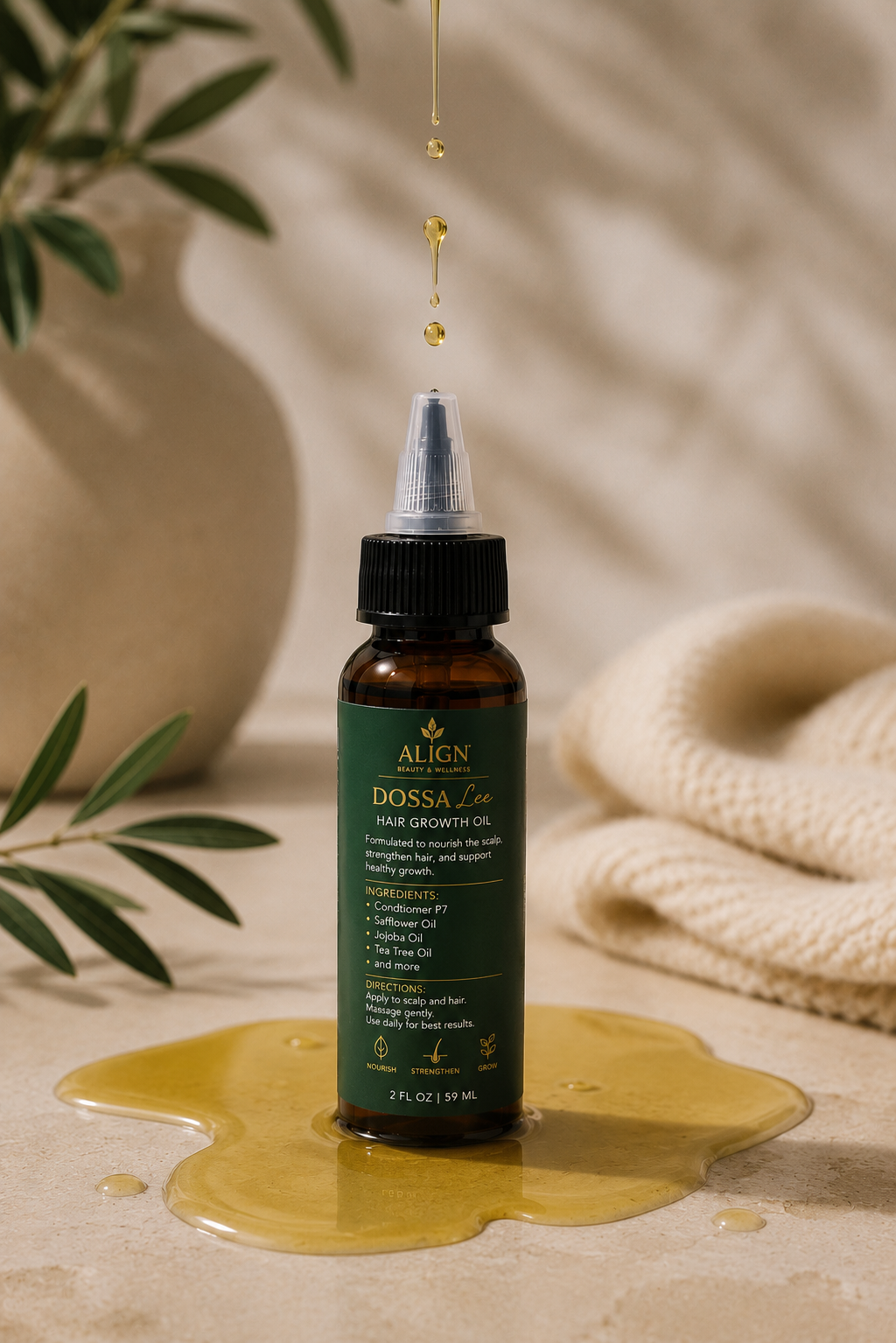 DOSSA LEE Hair Growth Oil | 2 oz